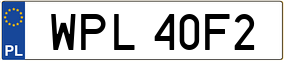 Trailer License Plate